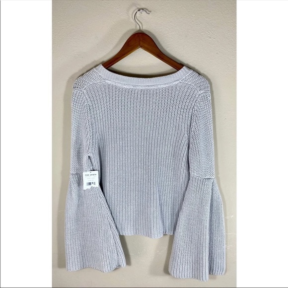 Free People Cropped Bell Sleeved Sweater - Picture 2 of 5